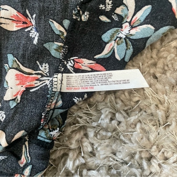 Intimately Free People Jolene Mini Slip dress Black Floral Size M - Picture 8 of 11